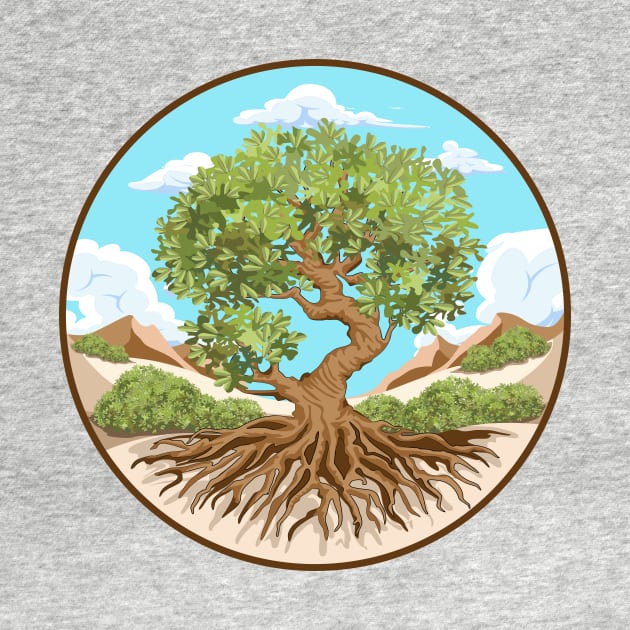 Olive tree Peace symbol in a free Palestine Land by BluedarkArt